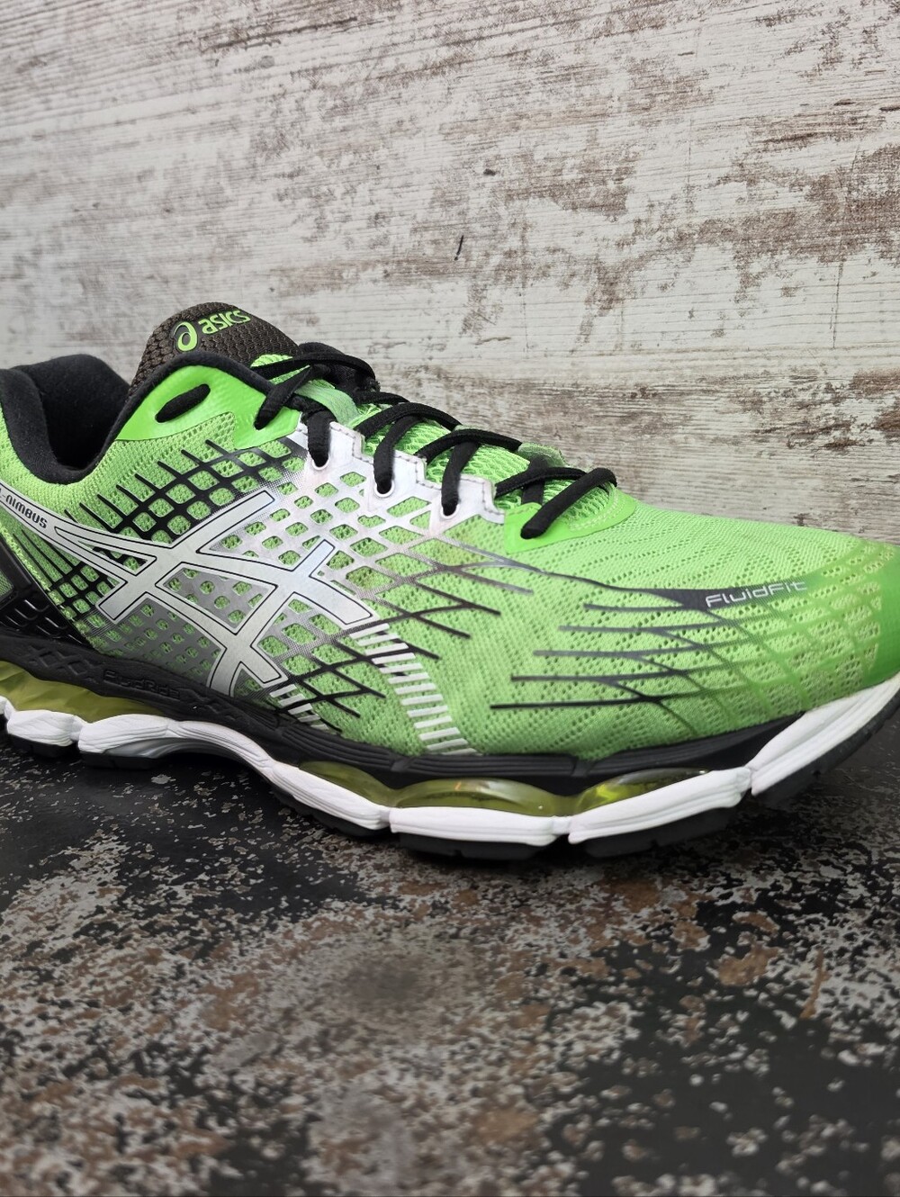 Mens Asics Gel Nimbus 17 Running Shoes Sz 13 4E Wide T509N Green Athletic - Picture 2 of 11